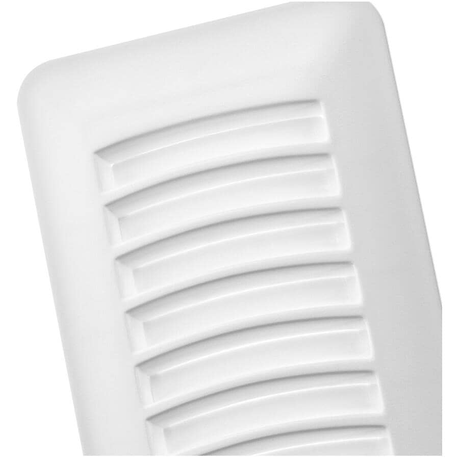 3" x 10" White Poly Floor Register