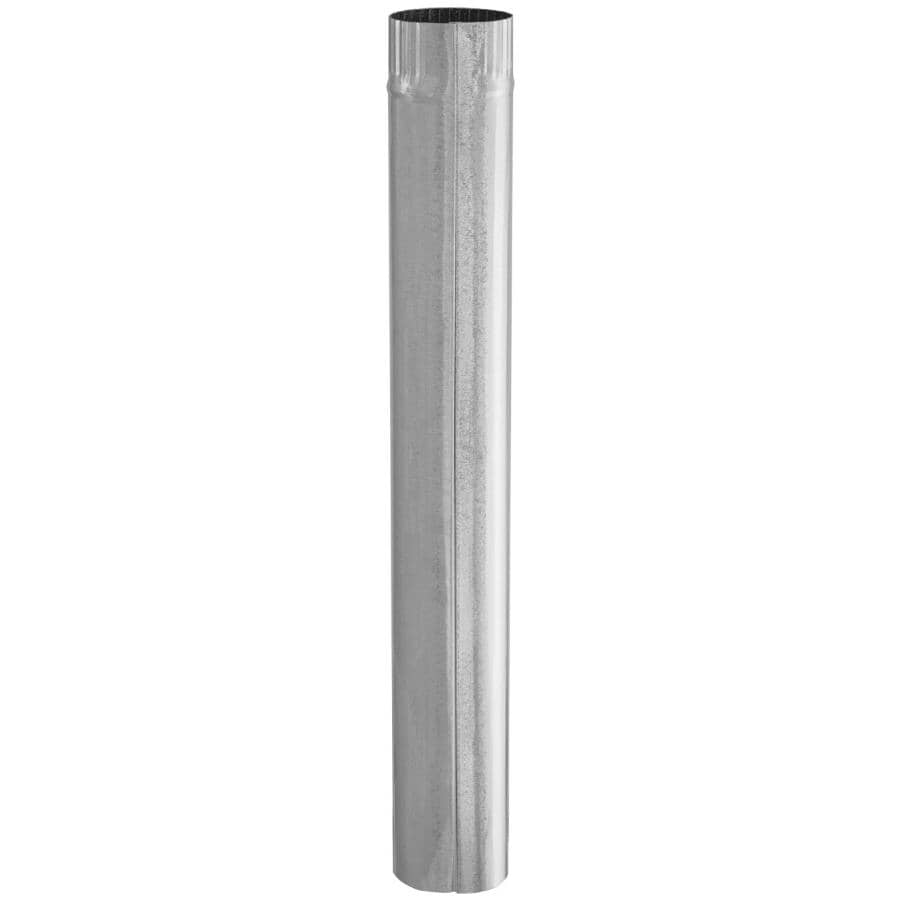 3" x 30" 30 Gauge Galvanized Duct Pipe
