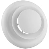 4" - 5" Round Hush Supply & Exhaust Air Diffuser Grille