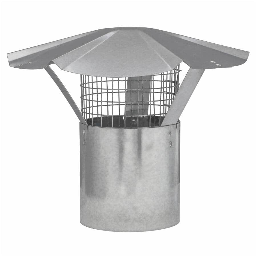 4" Galvanized Rain Cap, with Arrest
