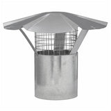 4" Galvanized Rain Cap, with Arrest
