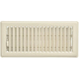 4" x 10" Almond Floor Register