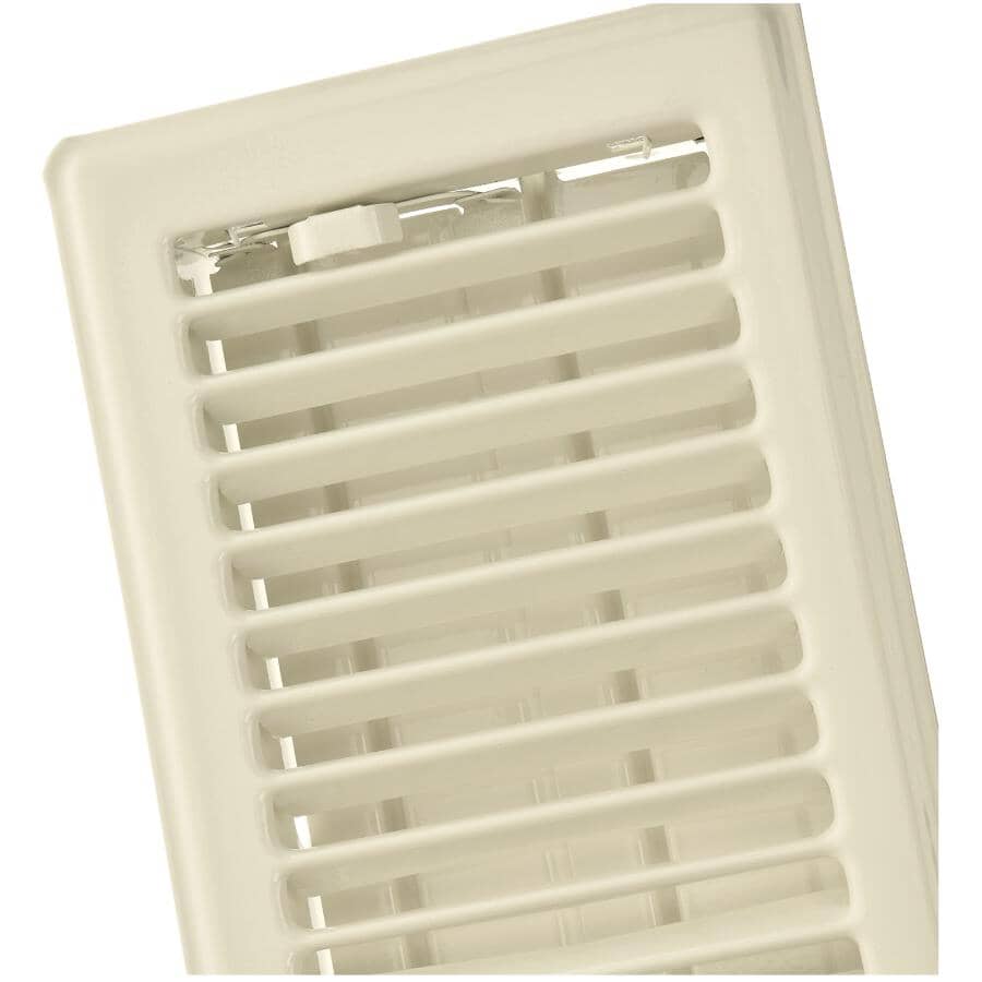 4" x 10" Almond Floor Register