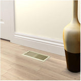 4" x 10" Almond Floor Register