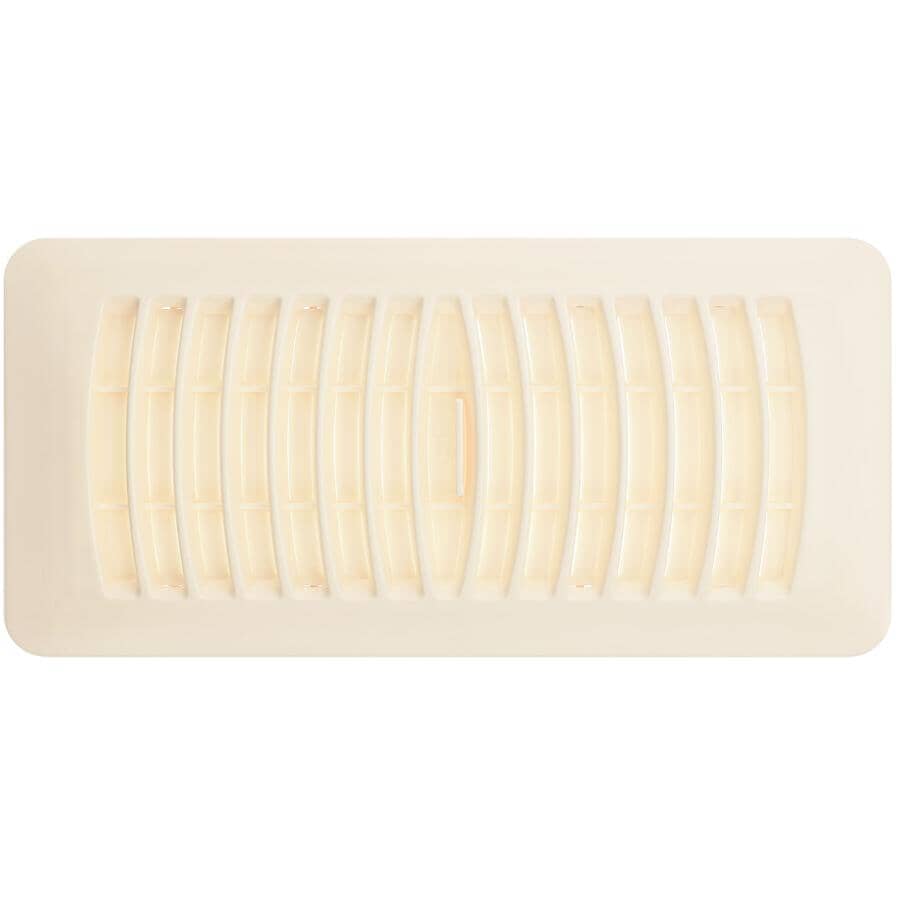 4" x 10" Almond Poly Floor Register