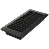 4" x 10" Black Poly Floor Register