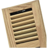 4" x 10" Light Oak Louvered Floor Register