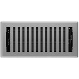 4" x 10" Montezuma Grey Granite Floor Register