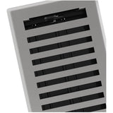 4" x 10" Montezuma Grey Granite Floor Register