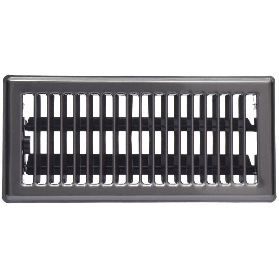 4" x 10" Pewter Floor Register
