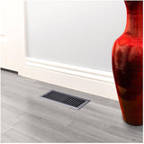 4" x 10" Pewter Floor Register
