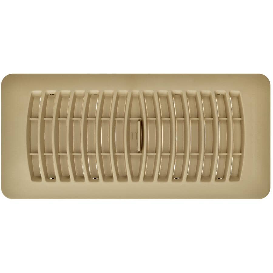 4" x 10" Taupe Poly Floor Register
