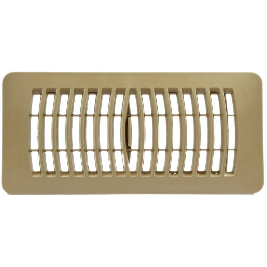 4" x 10" Taupe Poly Floor Register
