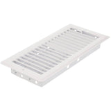 4" x 10" White Ceiling Register