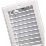 4" x 10" White Ceiling Register