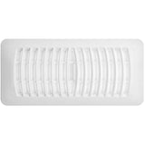 4" x 10" White Poly Floor Register