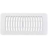 4" x 10" White Poly Floor Register