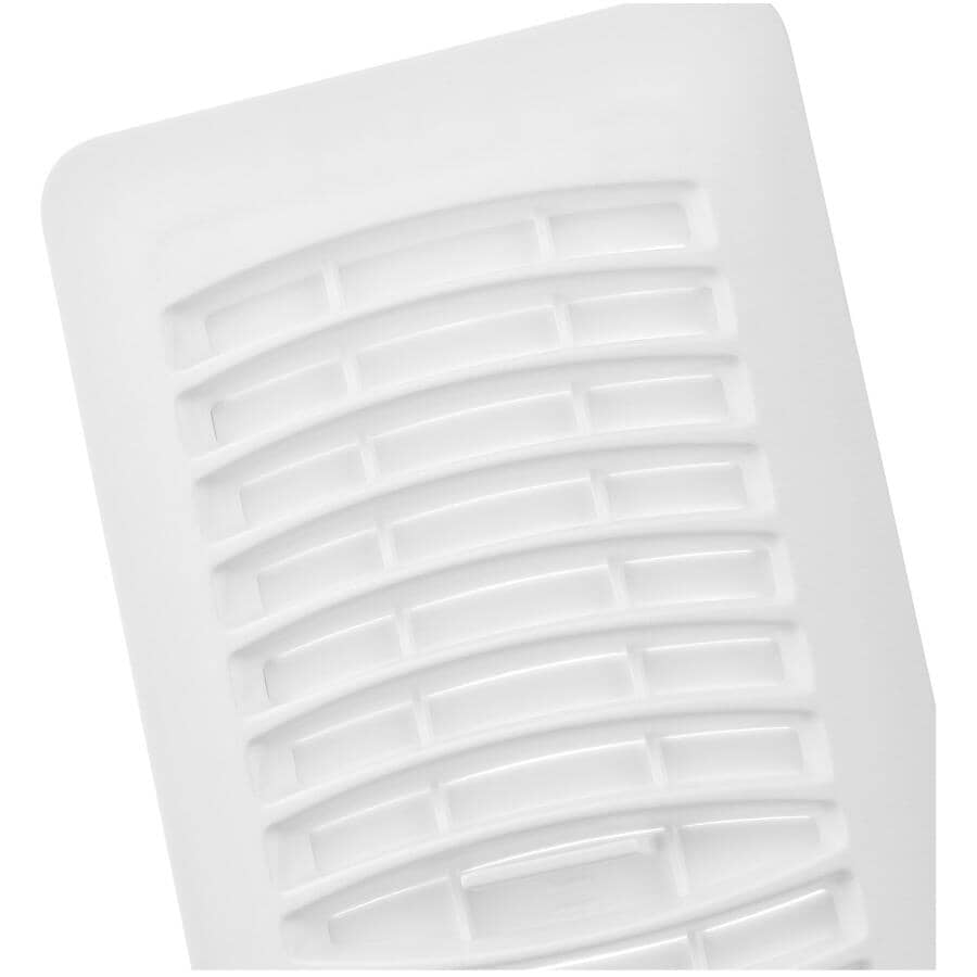 4" x 10" White Poly Floor Register