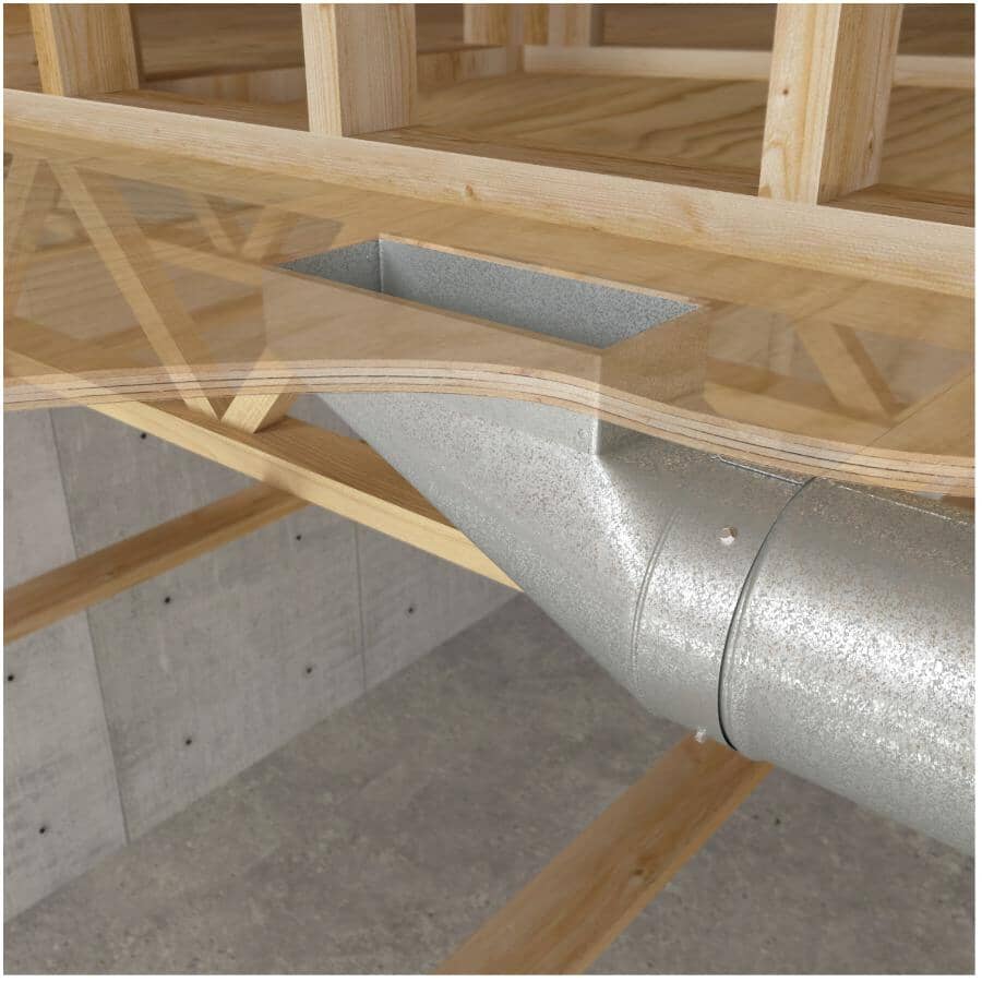 4" x 10" x 4" End Boot Duct