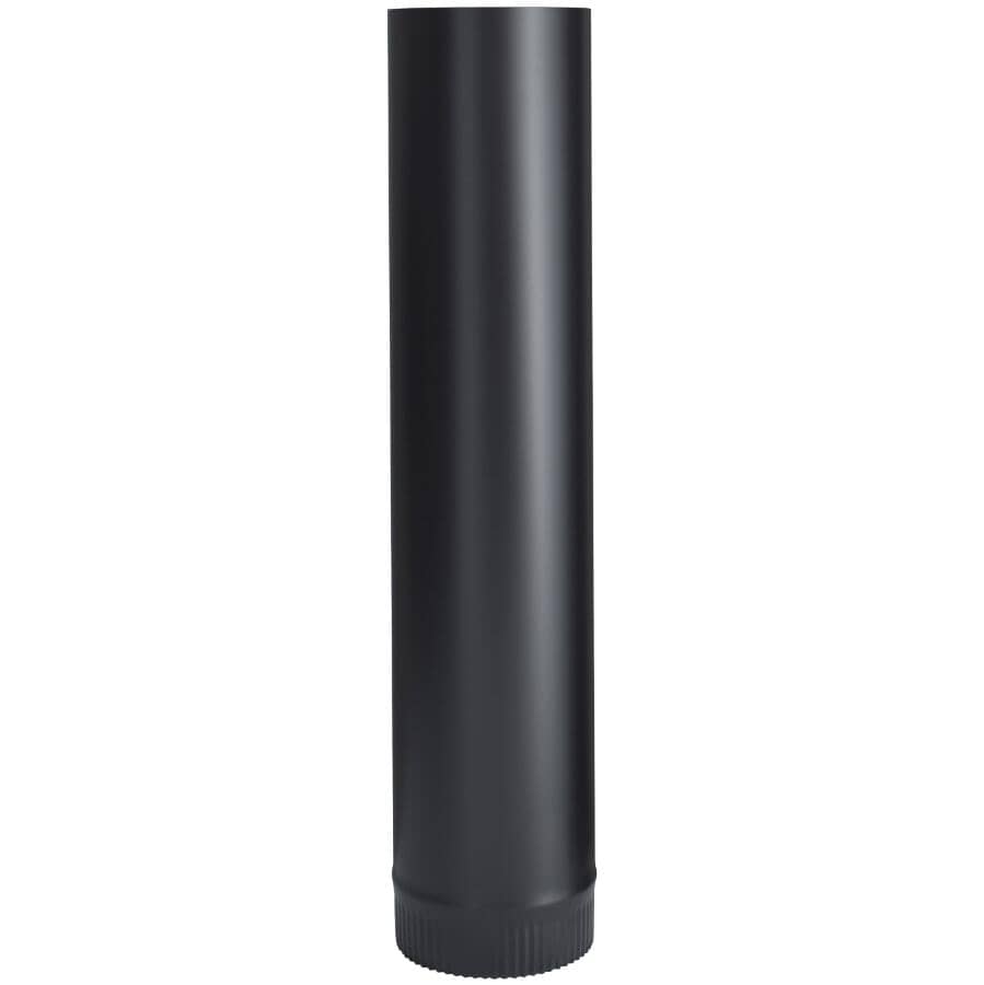5" Diameter x 24"L 24 Gauge Black Stove Pipe