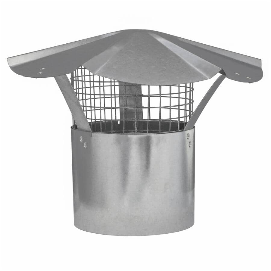 5" Galvanized Rain Cap, with Arrest