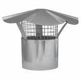 5" Galvanized Rain Cap, with Arrest
