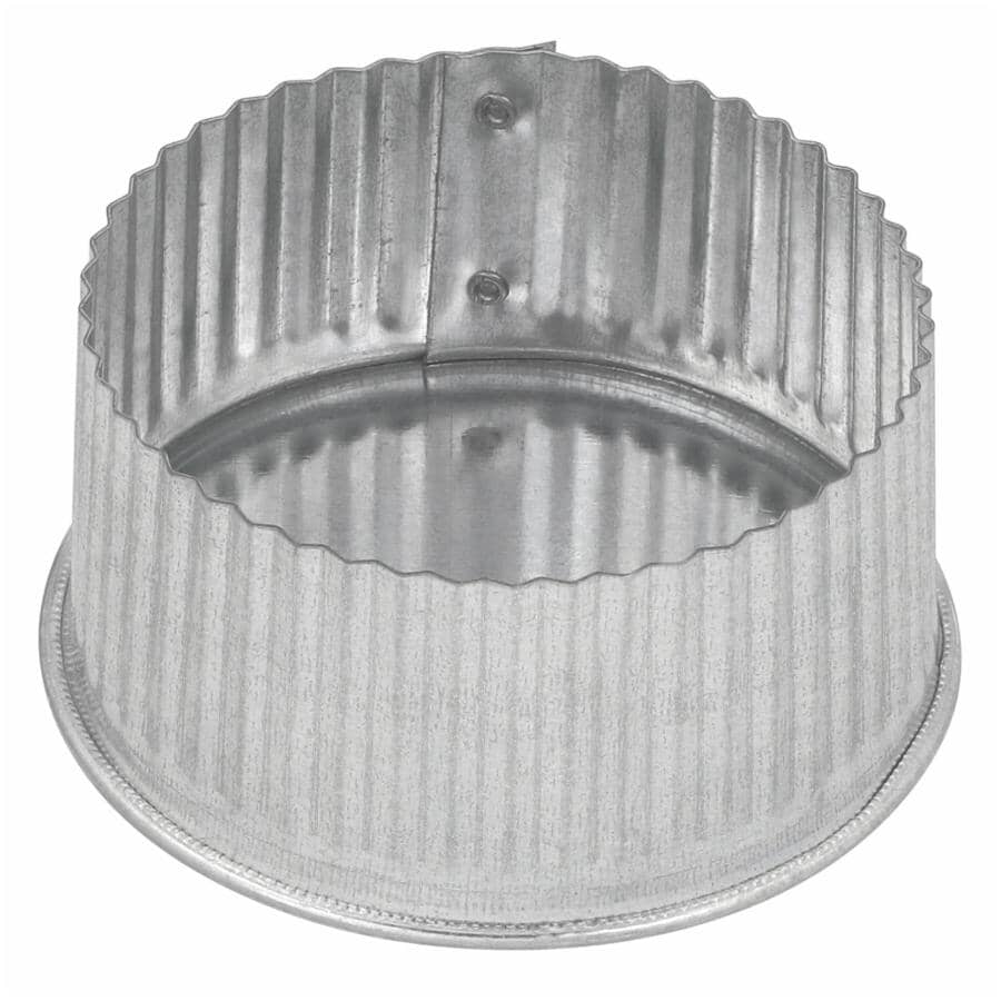 5" Small Galvanized End Cap