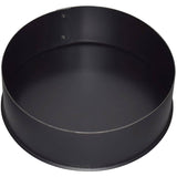 6" Diameter 24 Gauge Round Black End Cap
