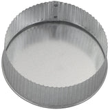 6" Small Galvanized End Cap