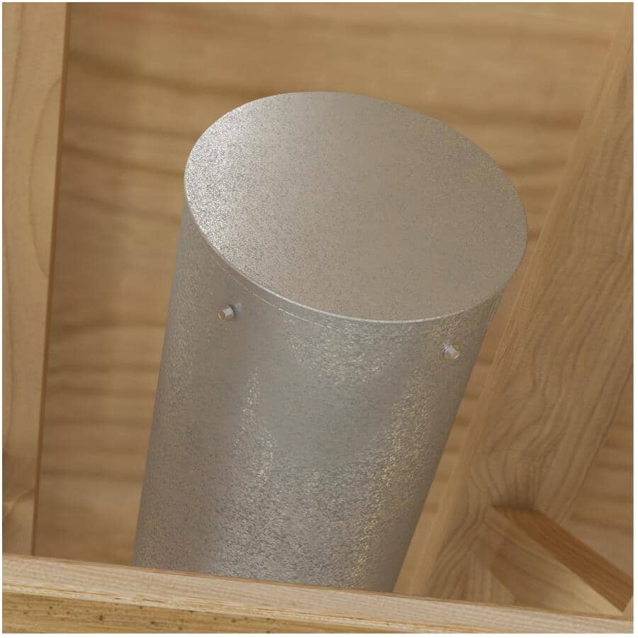 6" Small Galvanized End Cap