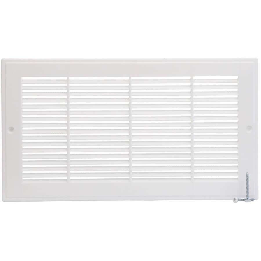 6" x 12" White Poly Air Return Grille
