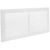 6" x 14" White Sidewall Grille
