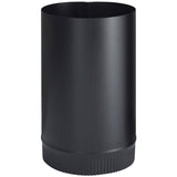 7" Diameter x 12"L 24 Gauge Black Stove Pipe