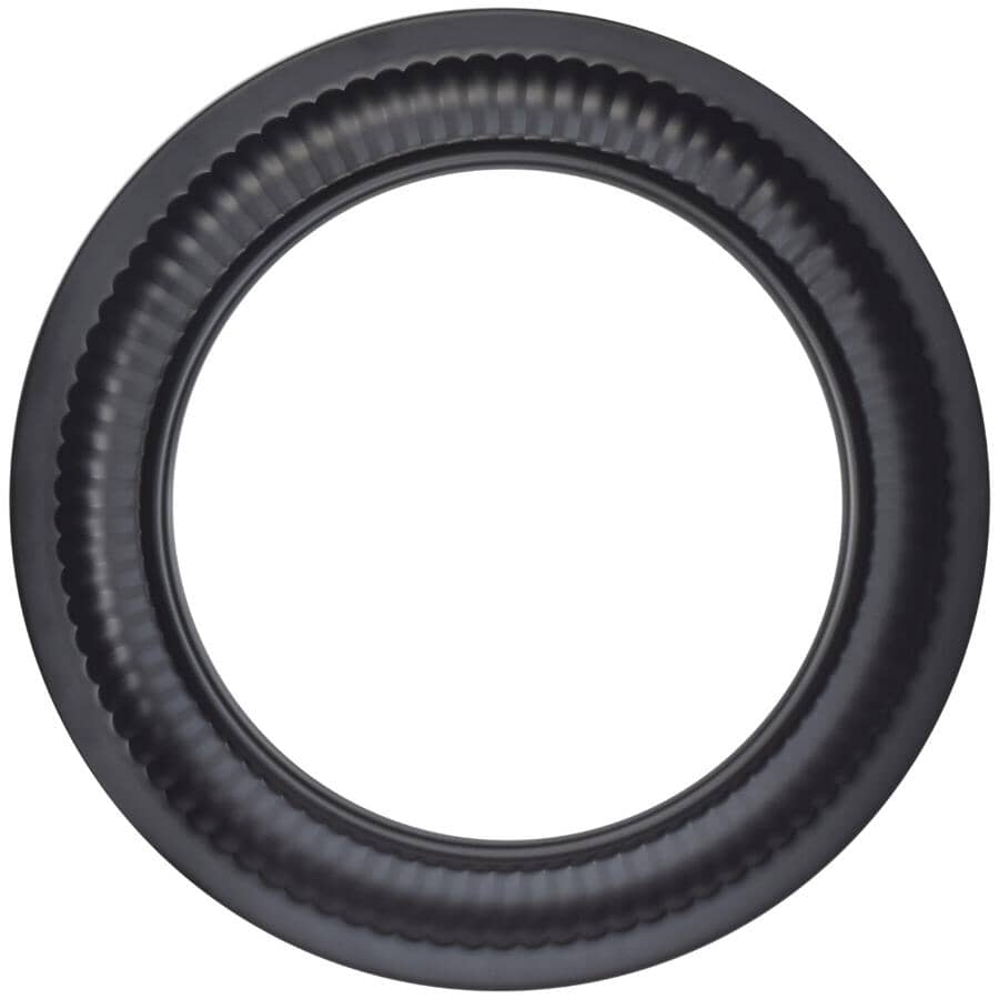 8" Diameter 24 Gauge Black Trim Collar