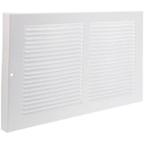8" x 14" White Baseboard Grille