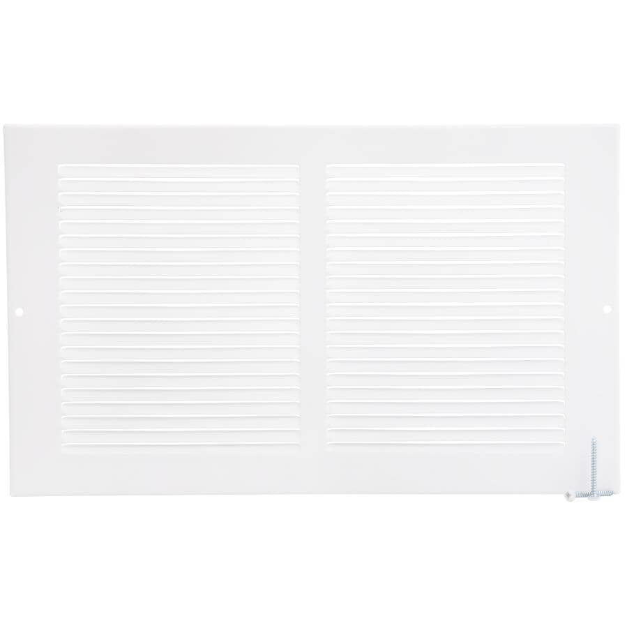 8" x 14" White Sidewall Grille