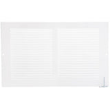 8" x 14" White Sidewall Grille