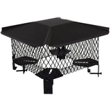 Small Adjustable Black Steel Single Flue Chimney Cap