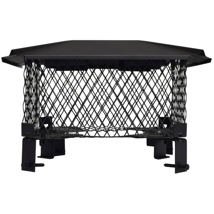 Small Adjustable Black Steel Single Flue Chimney Cap