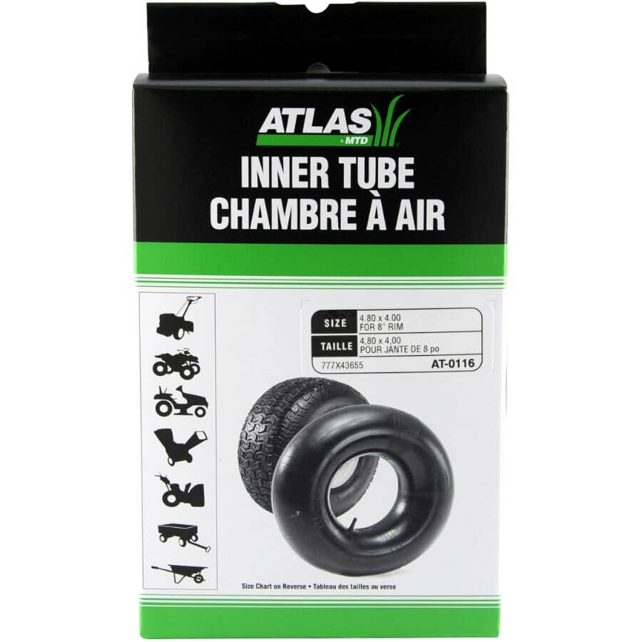 4.80" x 4.00" Straight Valve Tire Inner Tube