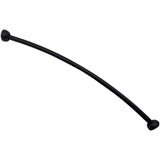 Adjustable Curved Shower Rod - Black, 36" - 60"