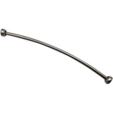 Adjustable Curved Shower Rod - Satin Nickel, 36" - 60"