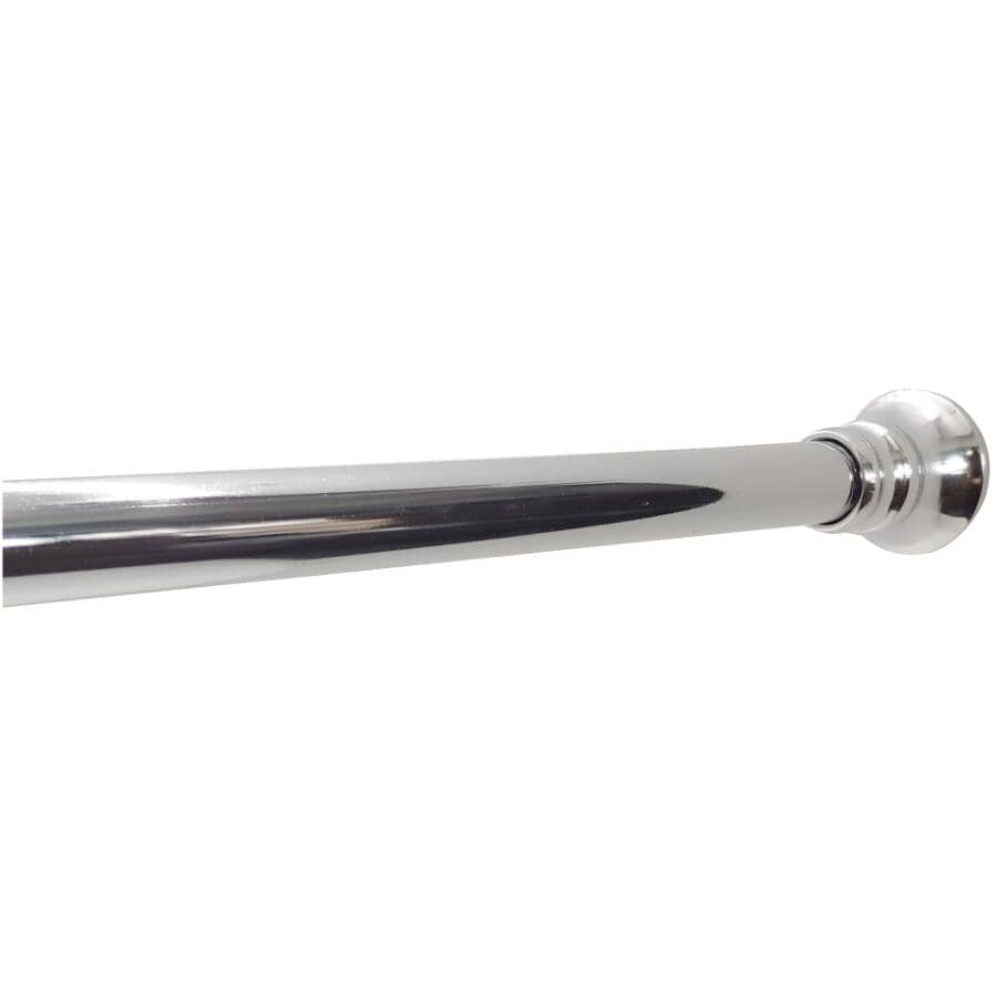Adjustable Straight Shower Rod - Chrome, 42" - 72"