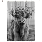 Baby Highland Cow Polyester Shower Curtain - 70" x 72"