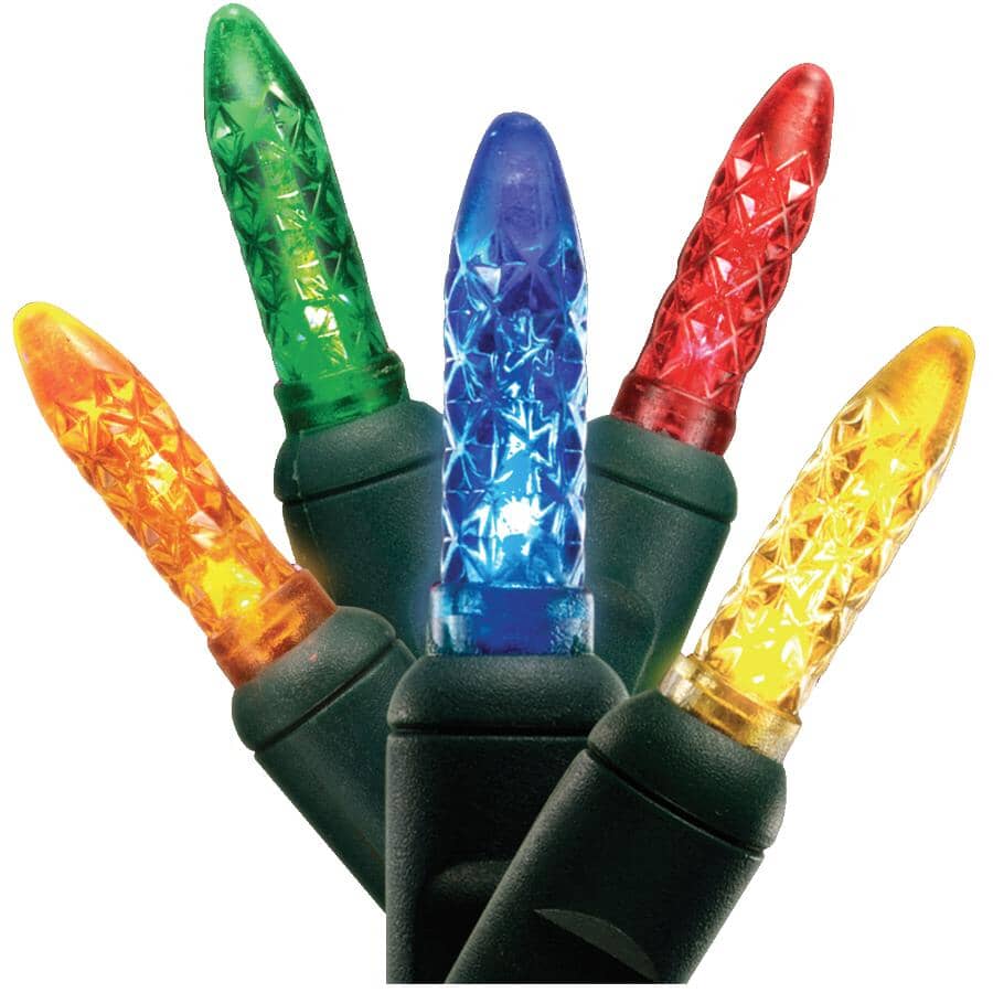 35 LED Multi Colour M5 Light Set - with Green Wire