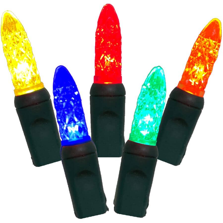 35 LED Multi Colour M5 Light Set - with Green Wire