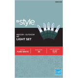 35 LED Pure White M5 Light Set - with Green Wire