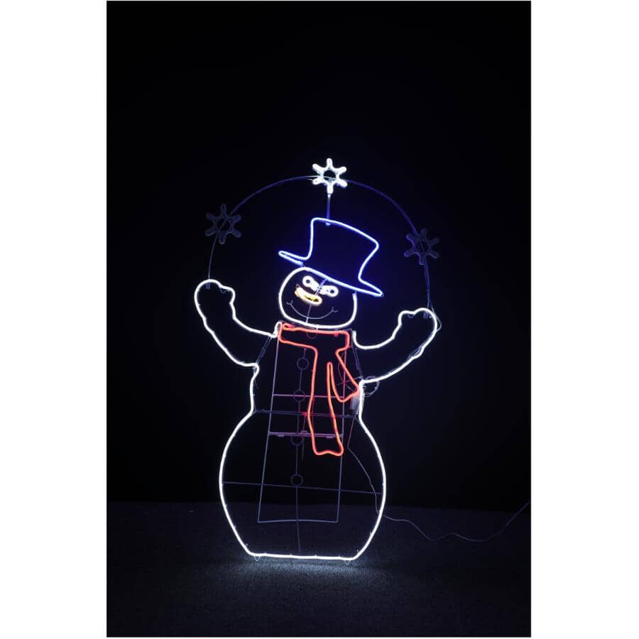 48" Neon Lit Snowman
