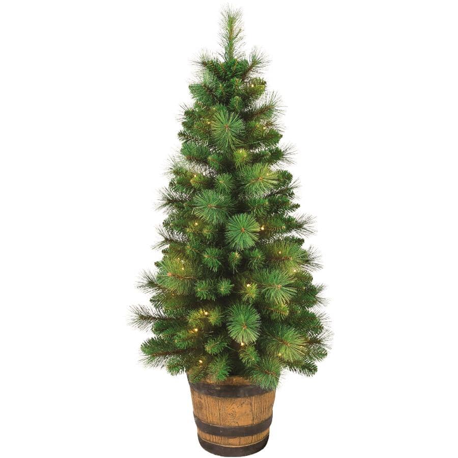 4Feet Battery Operated Pre-Lit Tree - with 50 Warm White LED Lights