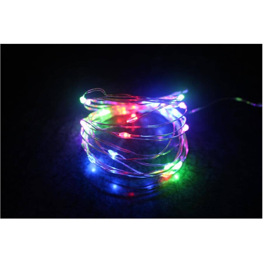 Battery Operated Fairy Lights - Multi-Colour, 7.8', 25 LEDs